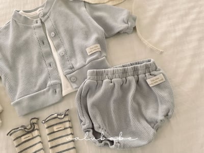 Valubebe25｜(65-80) 華夫格燈籠短褲12