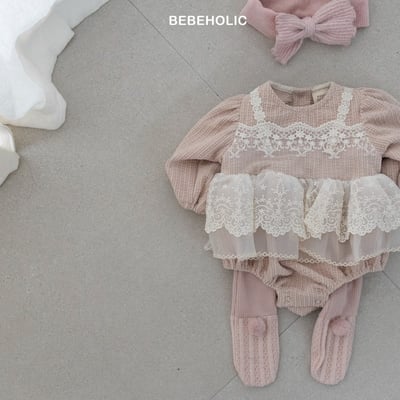 Bebe holic31｜(3m-18m) 絨球撞色褲襪9