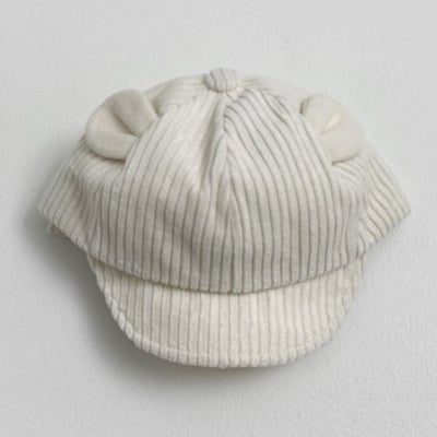 Oottbebe46｜(1-3y  Free)  燈芯絨熊耳鴨舌帽12