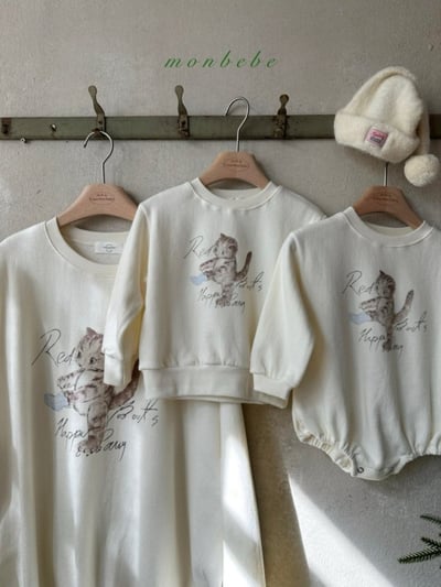 MONBEBE42｜(mom) 法式小貓印花上衣6