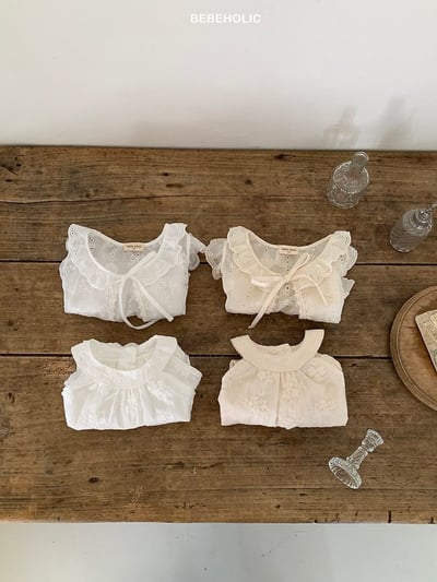 Bebe holic18｜(3m-18m) 繡花露肩吊帶褲4