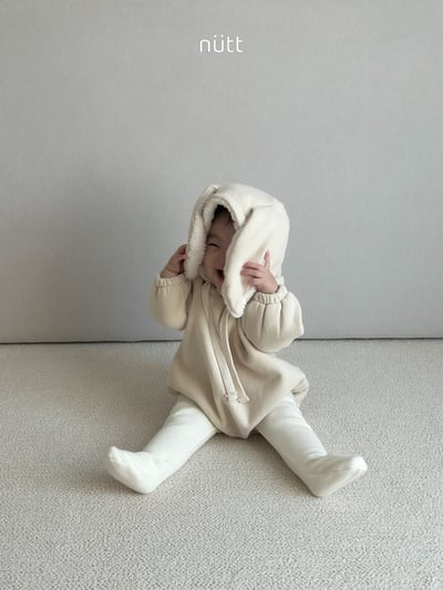 Nutt09｜(3m-16m) 小兔刷毛連身包屁衣20