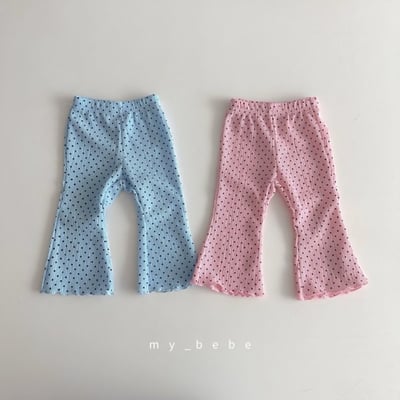 my_bebe29｜(80-120cm) 波點喇叭褲1