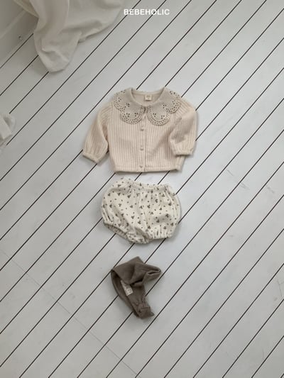 Bebe holic50｜(3m-18m) 蕾絲口袋碎花短褲17