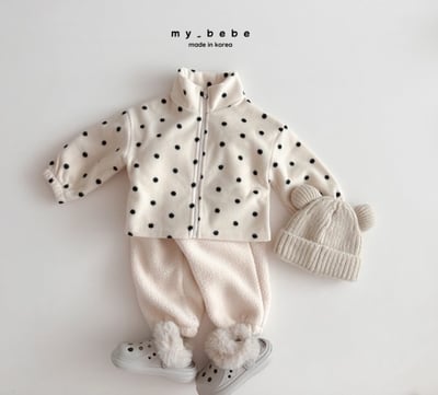my_bebe08｜(-12m-7y) 印花刷毛拉鍊外套8