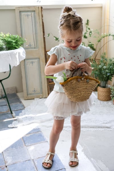 FLO24｜(75-140) 蛋糕荷葉邊上衣4