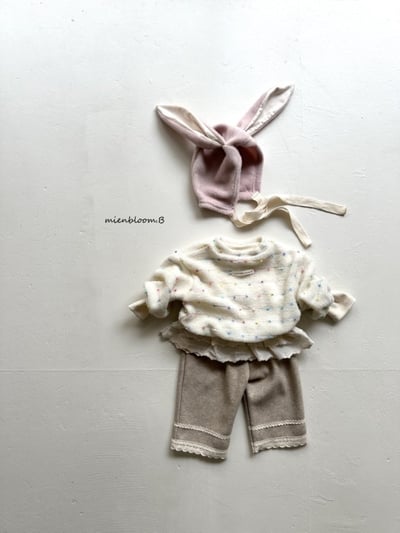 Bloom.b34｜(0m-24m/85cm-125cm) 磨毛蕾絲邊長褲12