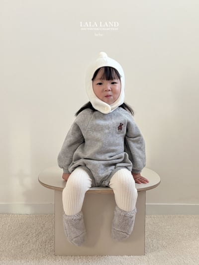 lala land09｜(60cm-83cm) 3色格蘭小熊包屁衣3