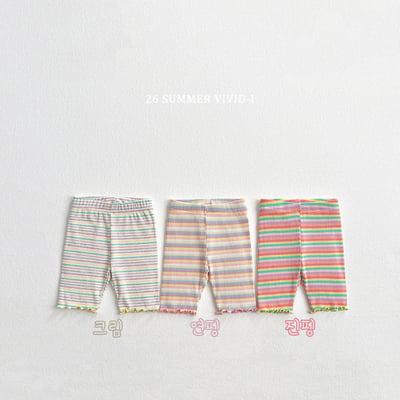 vivid83｜(78cm-125cm) 3款彩虹條紋羅紋緊身褲1