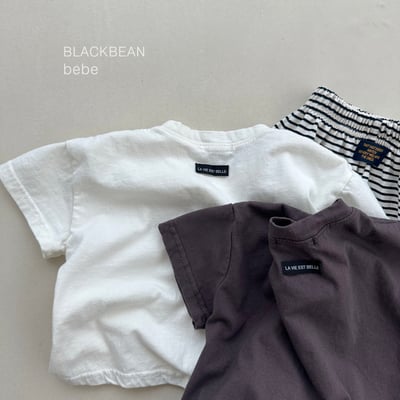 BEAN01｜(65-120cm) 素面小黑標上衣9