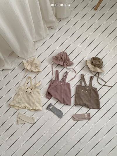 Bebe holic56｜(3m-18m) 吊帶排釦包屁褲16