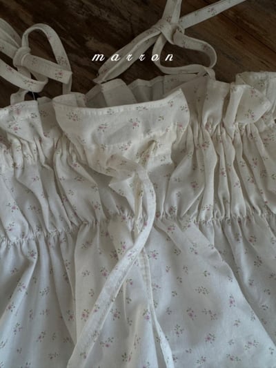 Marron15｜(1y-6y) 綁帶碎花背心4