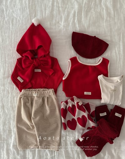 AOSTA70｜(6m-5y) 毛呢滾邊背心23