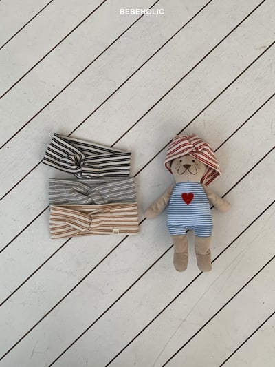 Bebe holic04｜(3m-18m) 扭結條紋髮帶14