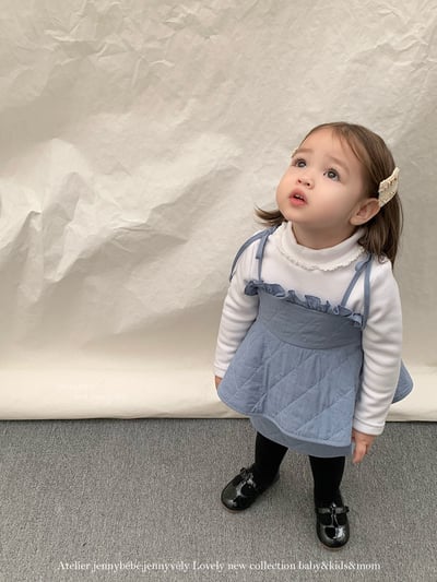 JE 389｜(73-100cm)  細肩絎縫線套裝裙16