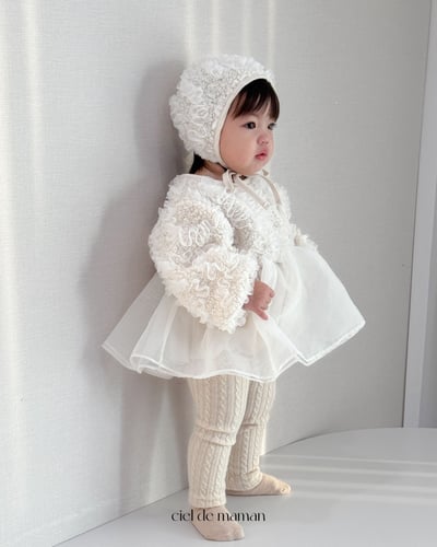 Cieldemaman20｜(3M~15M)  氣質雲朵洋裝含帽子8