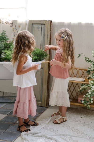 FLO26｜(75-140) 蕾絲胸皺背心9