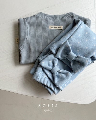 AOSTA25｜(6m-5y) 蝴蝶結小喇叭褲7