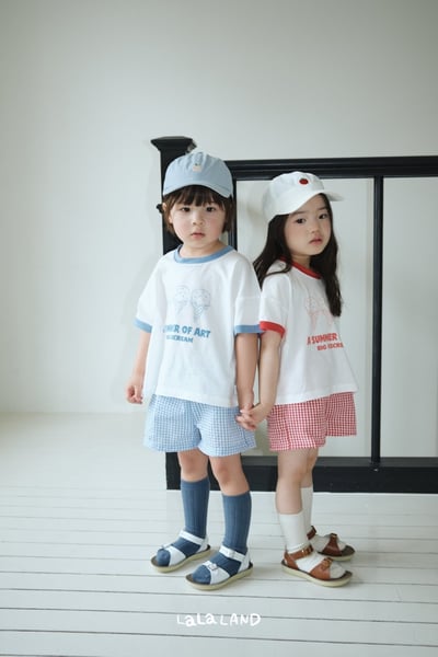 lala land66｜(75-120cm) 4色格紋短褲13