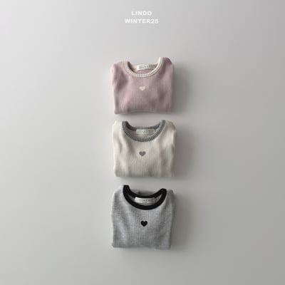 Lindo39｜(80cm-125cm) 愛心撞色上衣7