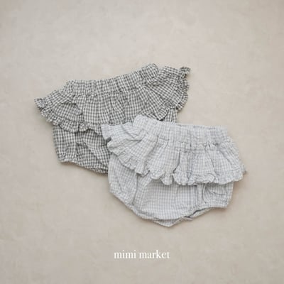 mimi market26 (75-85cm)  荷葉邊格子褲3