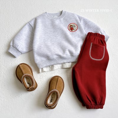 vivid95｜(78cm-125cm) 小狗刺繡休閒套裝(11