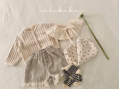 Valubebe44｜(65-90) 針織麻花開襟外套8