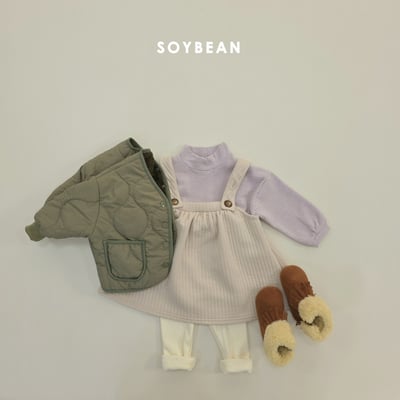 Soybean04｜(75cm-118cm) 素面內刷毛緊身褲12