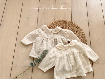 Valubebe19｜(65-90) 翻領棉麻襯衫8