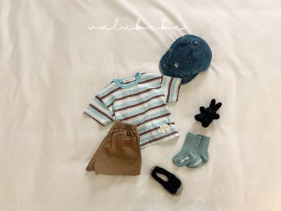 Valubebe 61｜(65-90cm) 拼色條紋上衣12