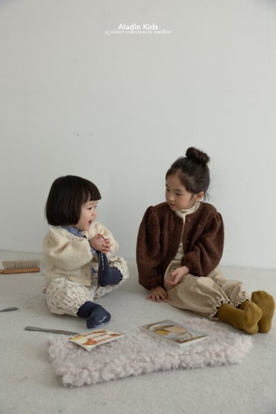 ALADIN15｜(75cm-114cm) 磨毛碎花抽繩縮口褲15