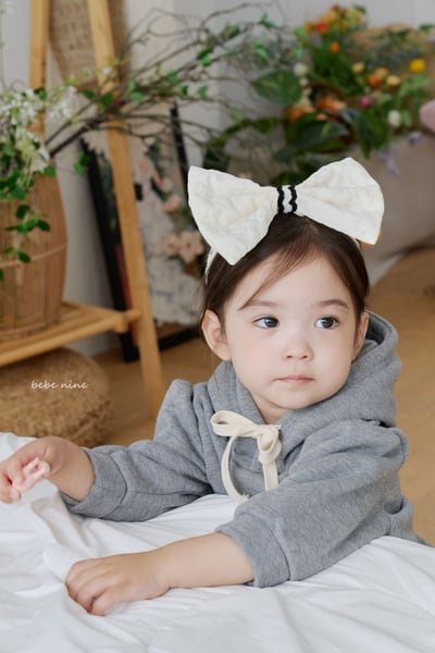 bebe nine23 (free) 2色黑白大蝴蝶結髮帶9