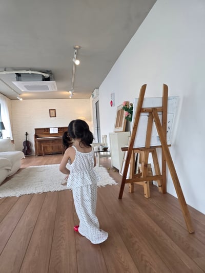 Color23｜(75-115cm) 細肩波點套裝6