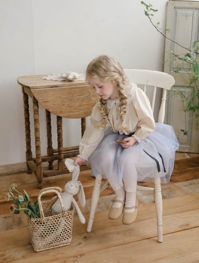 FLO19｜(75-135cm) 3色夢幻薄紗內搭褲裙11