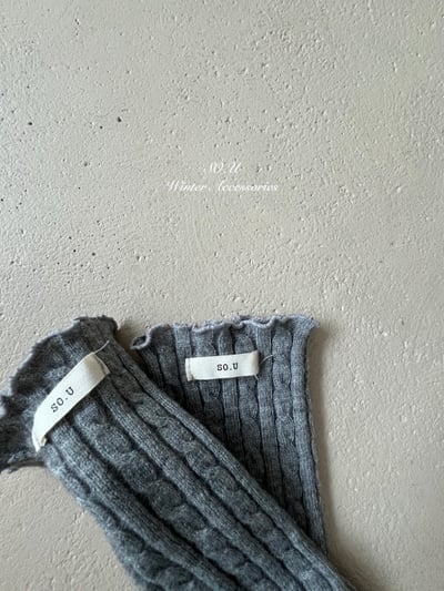 S0.U05｜(Free)  針織堆堆腿套襪2