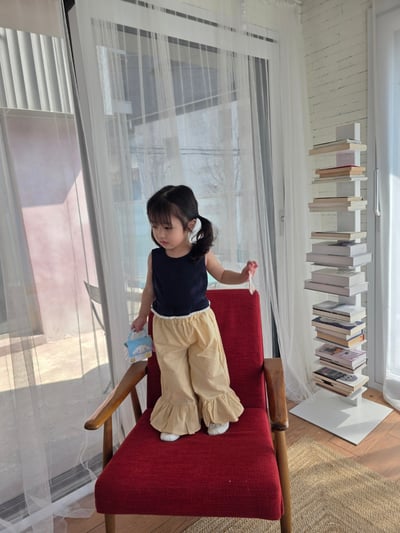 Color14｜(75-115cm) 荷葉喇叭長褲10