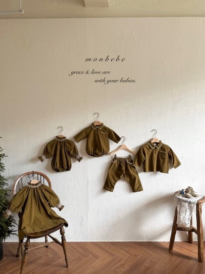 MONBEBE02｜(1y-8y) 冬季縫線滾邊長褲12