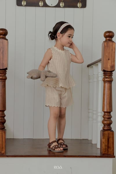 ROA02｜(6m-18m) 2色蕾絲波浪邊套裝16