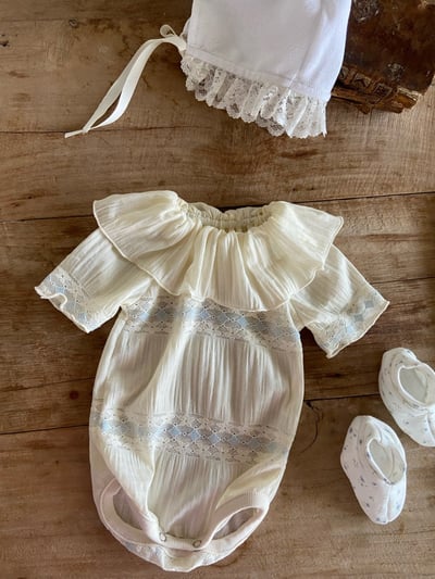 Anne Shirley37｜(3m-22m) 2色浪漫蕾絲設計包屁衣6