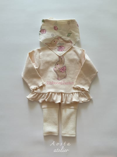 AOSTA09｜(6m-5y) 木耳邊小兔上衣13