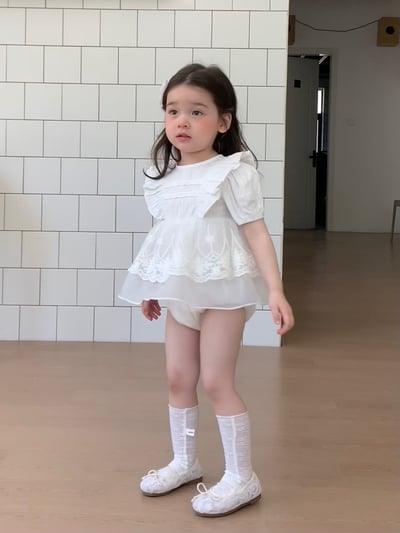 JE37｜(66-90cm) 蕾絲花邊包屁衣24