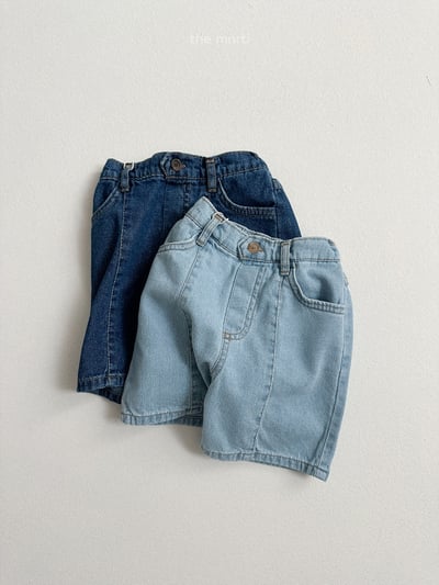 MiniRobe23｜(70-110) 壓紋牛仔短褲2