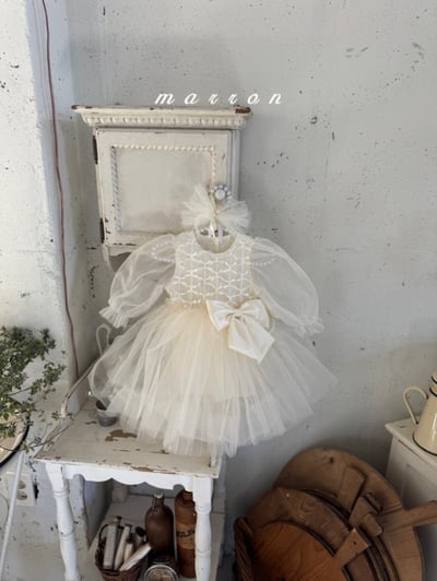 Marron47｜(free) 薄紗緞帶髮箍8