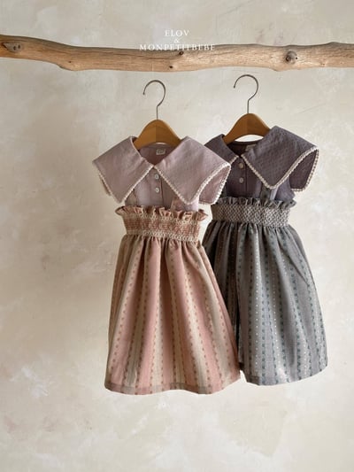 Mon petit18｜(73-118cm) 翻領波點滾邊上衣5