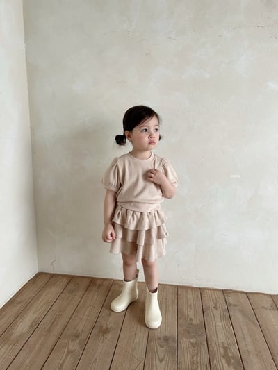 Azalea08｜(85-118cm) 公主袖蛋糕褲套裝16