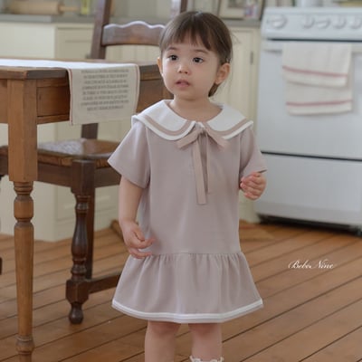 bebe nine22  (65cm-115cm) 3色英倫學院風連身裙1