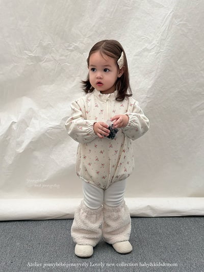 JE 254｜(66-90cm)  復古碎花包屁衣22