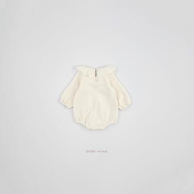 bebe nine58 (55cm-85cm) 3色翻領磨毛包屁衣9