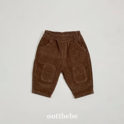 Oottbebe70｜(1y-7y)   燈芯絨補丁造型褲5