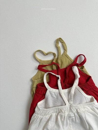 Atomeme39｜(70-110) 素面吊帶連身褲2